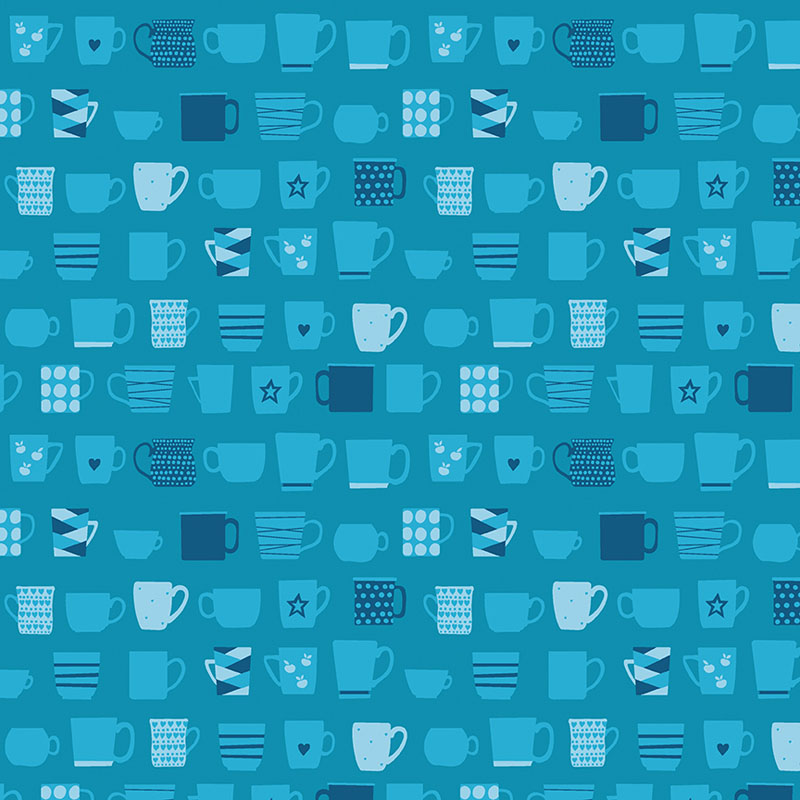 Happy Notes By Contempo Studio For Benartex - Light Blue