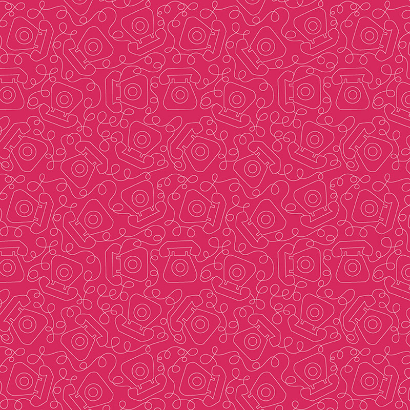 Happy Notes By Contempo Studio For Benartex - Dark Pink