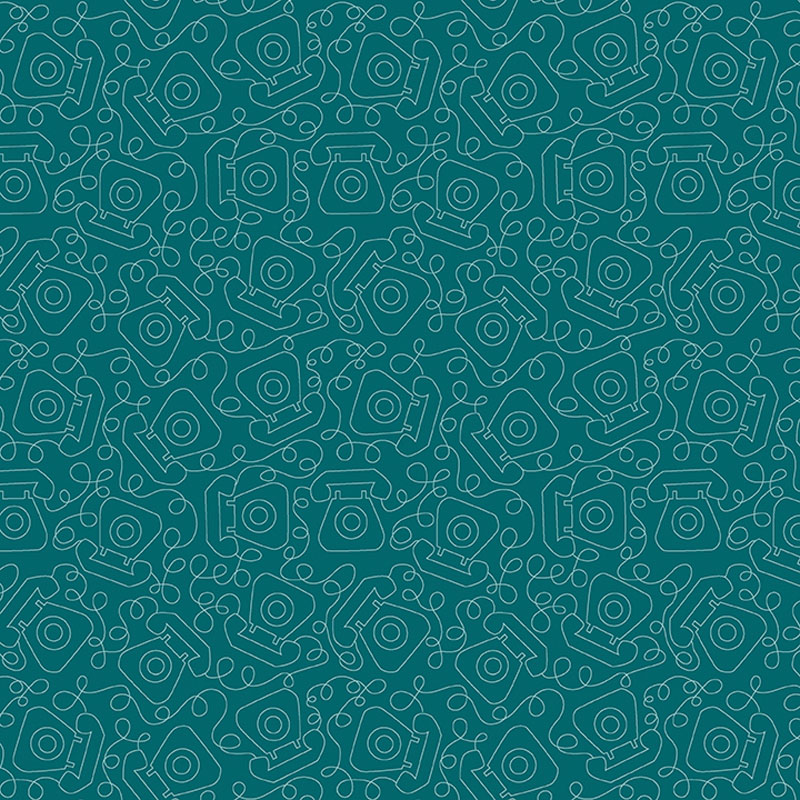 Happy Notes By Contempo Studio For Benartex - Dark Teal