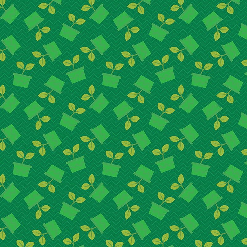 Happy Notes By Contempo Studio For Benartex - Dark Green