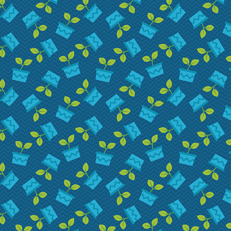 Happy Notes By Contempo Studio For Benartex - Dark Blue