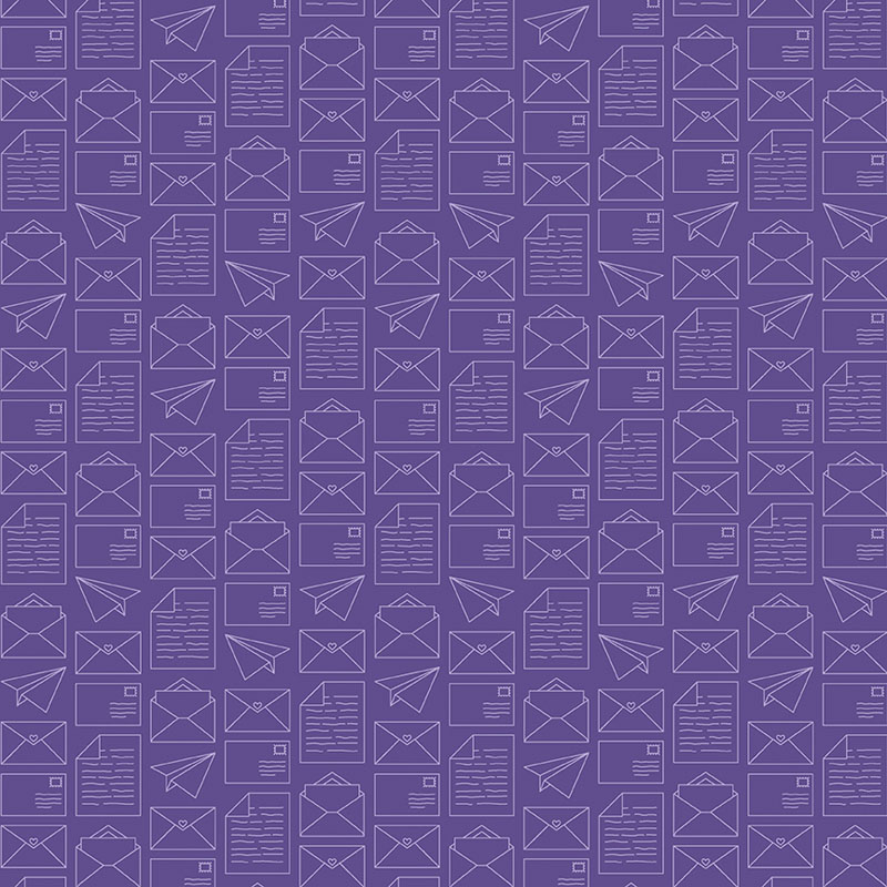 Happy Notes By Contempo Studio For Benartex - Purple