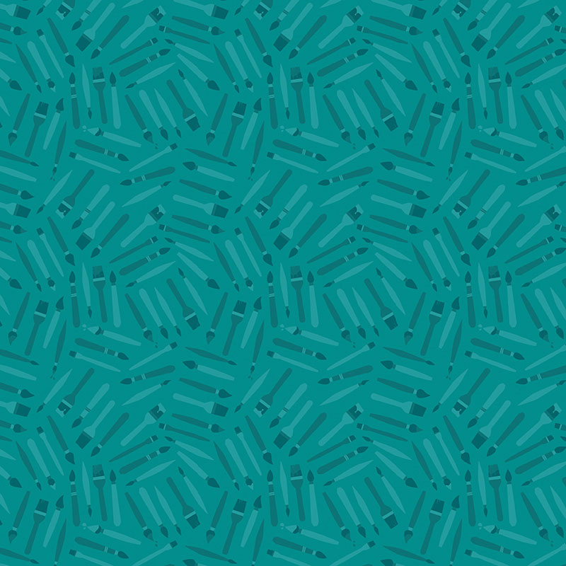 Happy Notes By Contempo Studio For Benartex - Teal