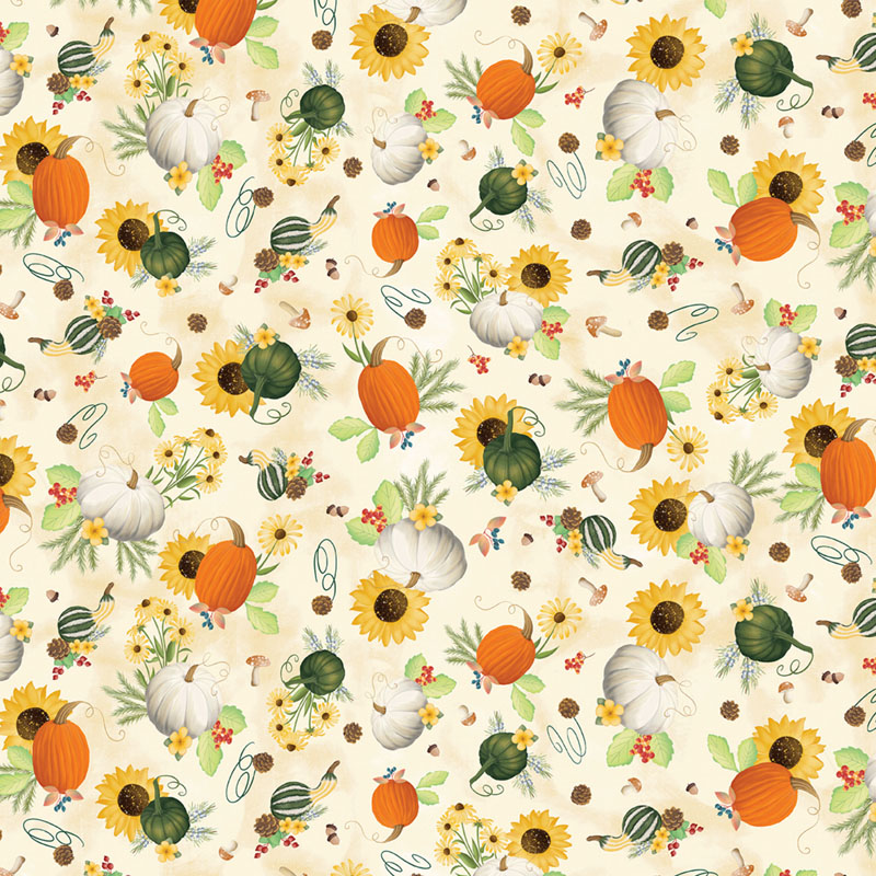 Enchanted Forest By Kanvas Studio For Benartex - Digitally Printed -  Cream