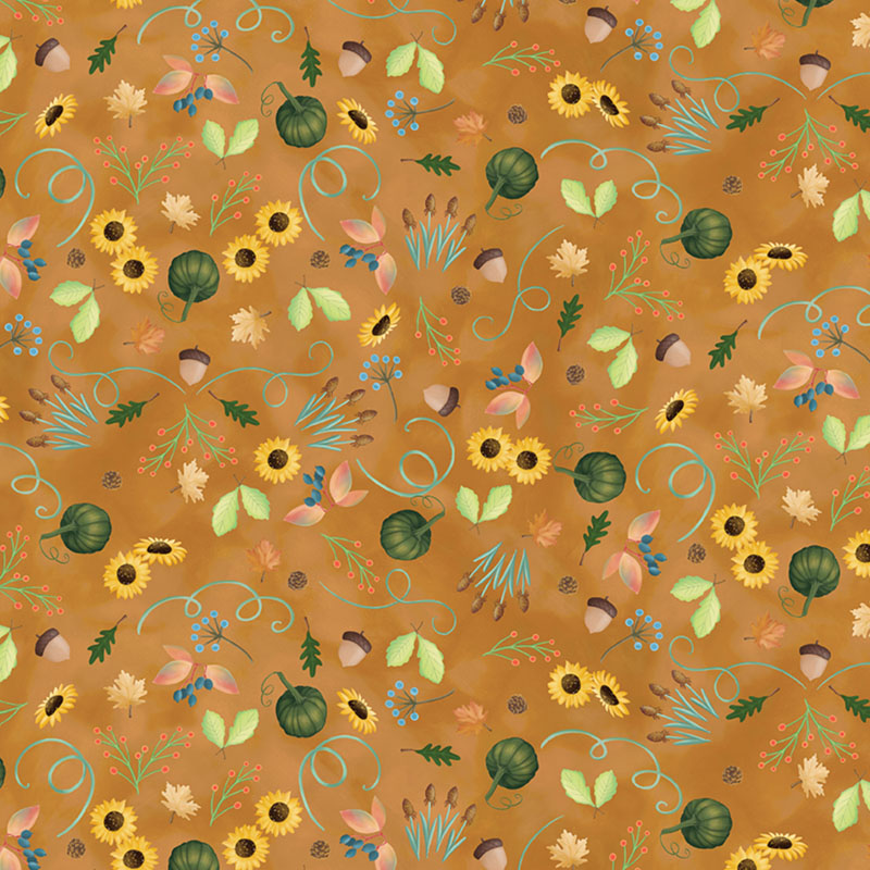 Enchanted Forest By Kanvas Studio For Benartex - Digitally Printed -  Russet