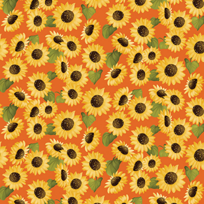 Enchanted Forest By Kanvas Studio For Benartex - Digitally Printed -  Orange