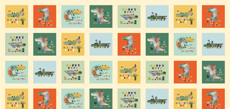 See Ya Later Alligator By Michael Miller -  Multi