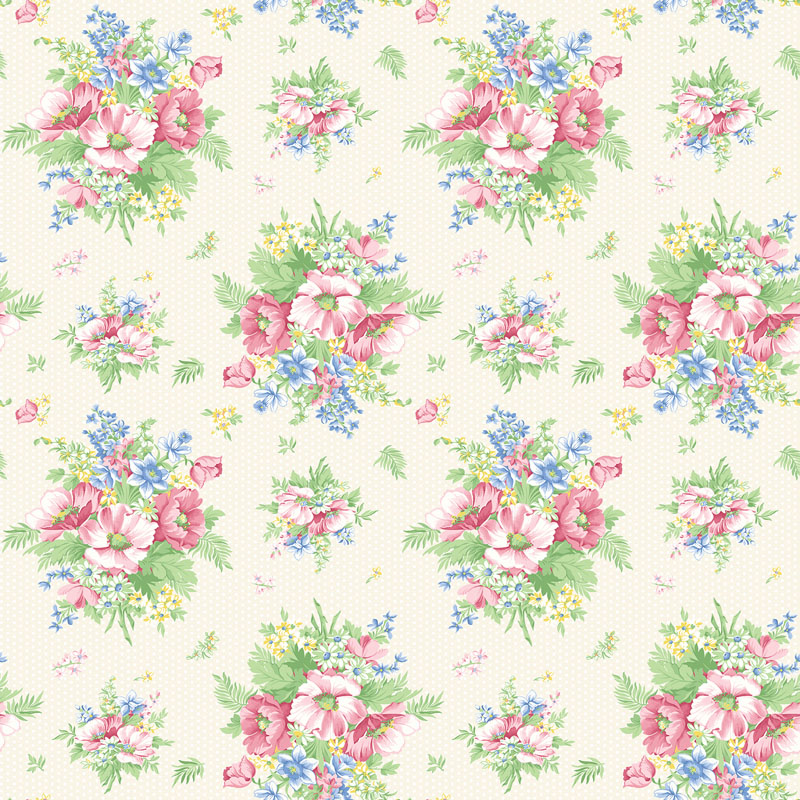 April\'s Garden By April Cornell For Benartex -  Cream