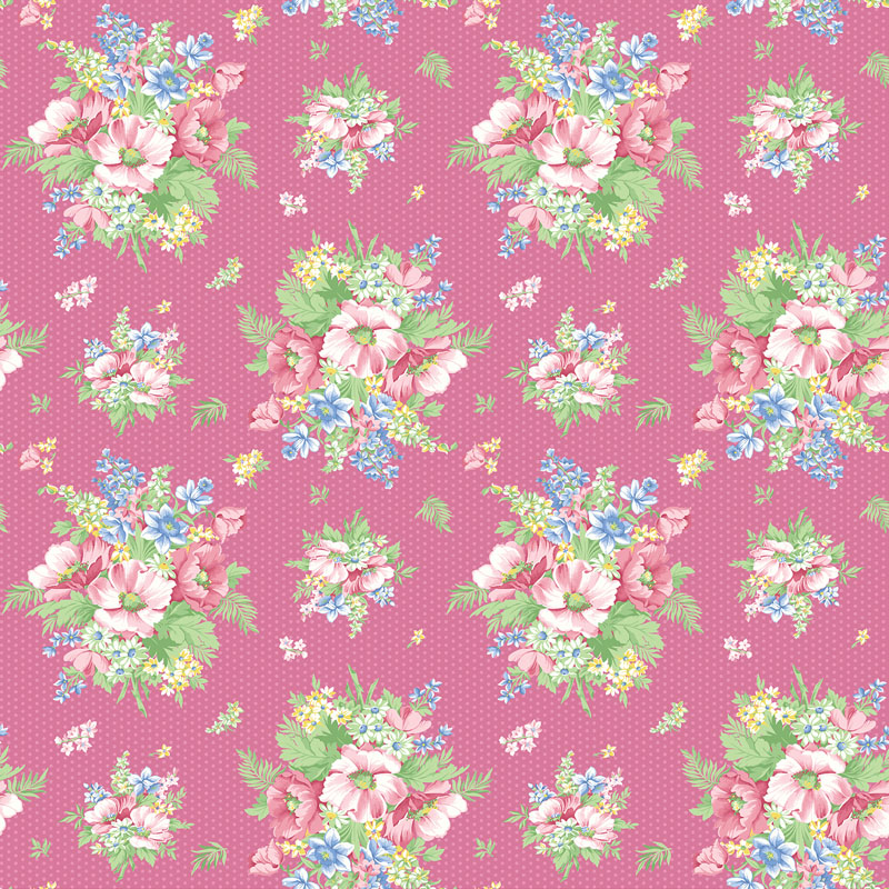 April\'s Garden By April Cornell For Benartex -  Pink