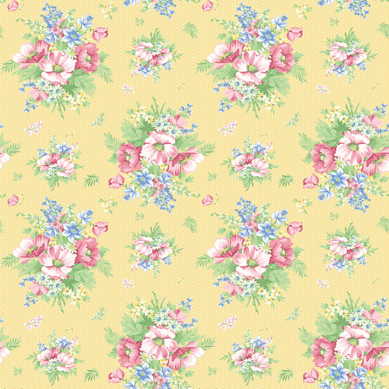 April\'s Garden By April Cornell For Benartex -  Yellow