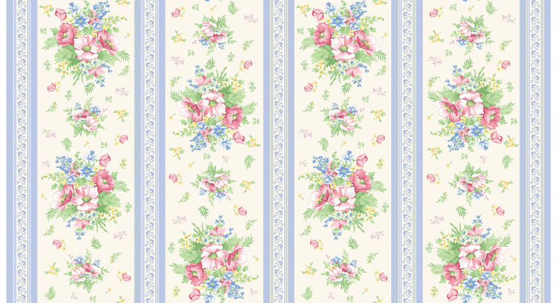 April\'s Garden By April Cornell For Benartex -  Cream