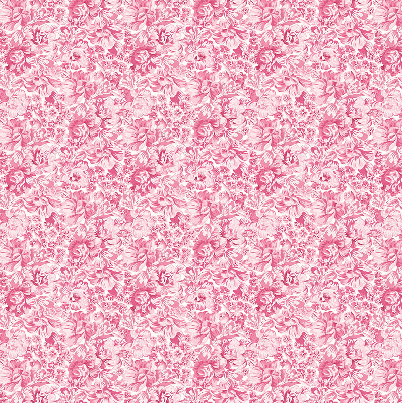 April\'s Garden By April Cornell For Benartex -  Pink