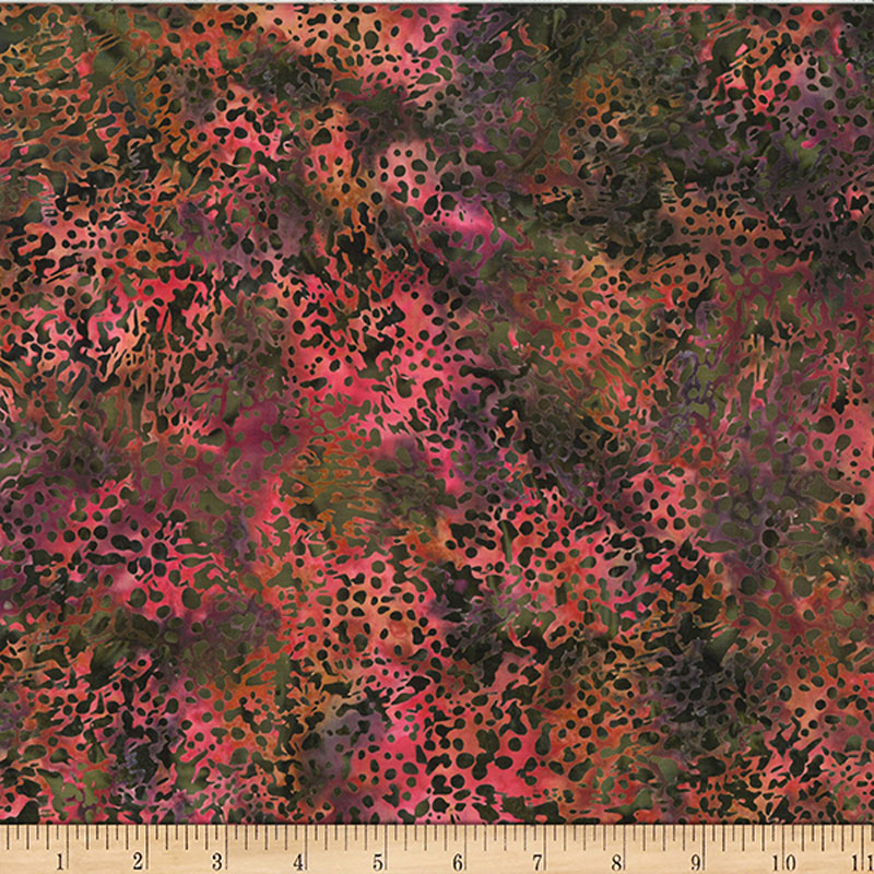 Woodland Bali Batik By Mckenna Ryan For Hoffman - Coral Reef