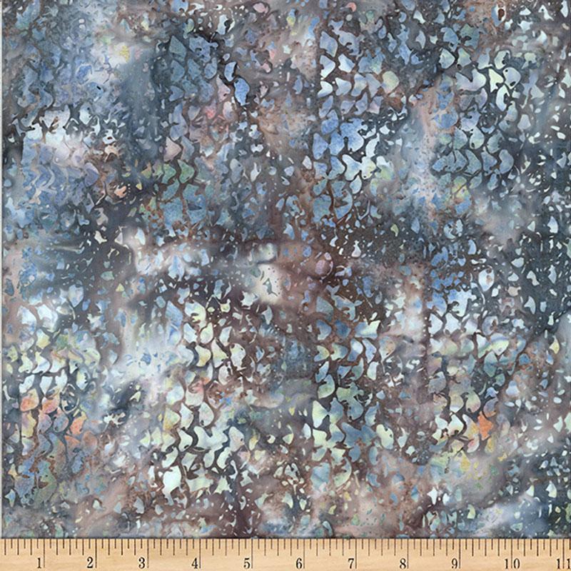 Woodland Bali Batik By Mckenna Ryan For Hoffman - Sea Glass