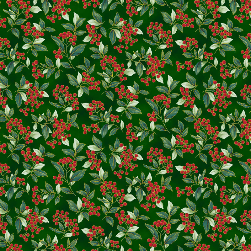 Blooming Holidays By Hoffman - Hunter/Gold