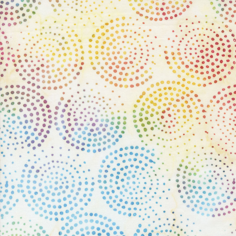 Echo Batiks By Moda - Rainbow Cream Swirl