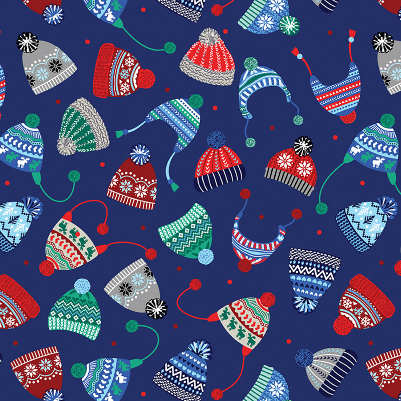 Winter Wonders Comfort Flannel By Benartex - Navy
