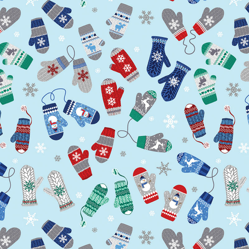 Winter Wonders Comfort Flannel By Benartex - Light Blue