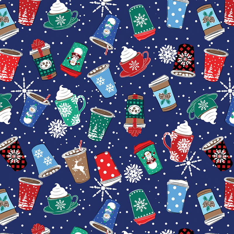 Winter Wonders Comfort Flannel By Benartex - Navy