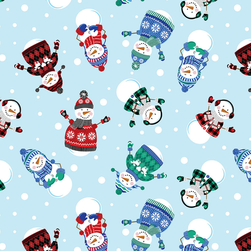 Winter Wonders Comfort Flannel By Benartex - Light Blue