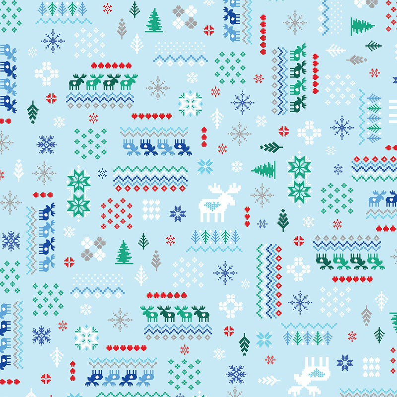 Winter Wonders Comfort Flannel By Benartex - Light Blue