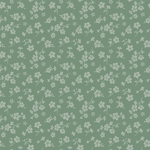 Sweet Meadow By Kanvas Studio For Benartex - Digitally Printed - Dark Sage
