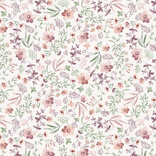 Sweet Meadow By Kanvas Studio For Benartex - Digitally Printed - Cream