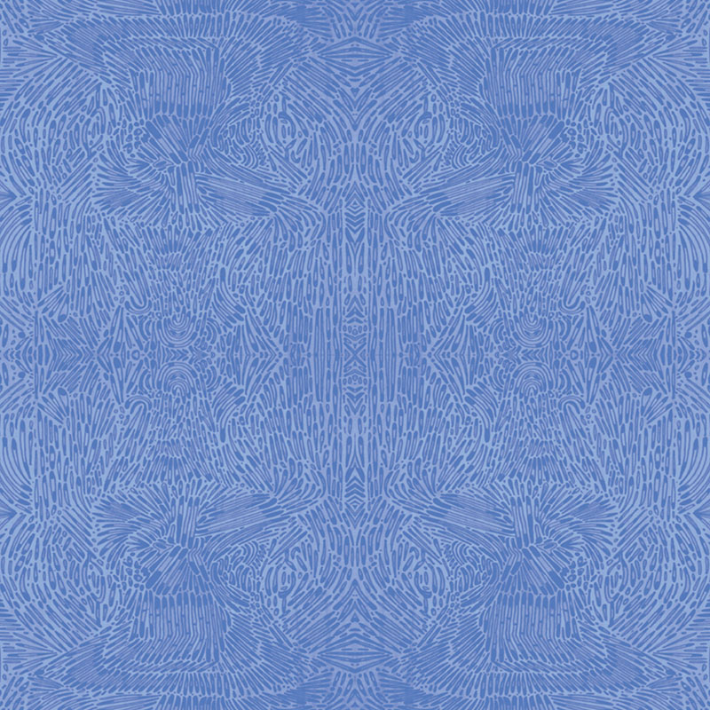 Gentle Warriors By Danielle Duer For Benartex - Digitally Printed - Blue