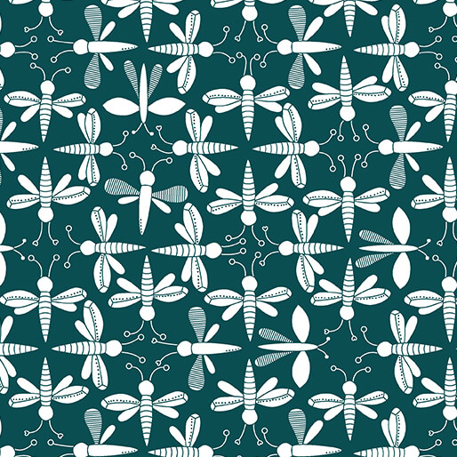 Lucky Bugs By Contempo Studio For Benartex - Dark Teal