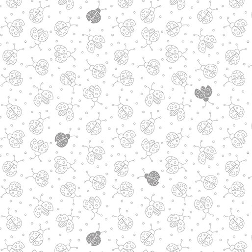 Lucky Bugs By Contempo Studio For Benartex - White