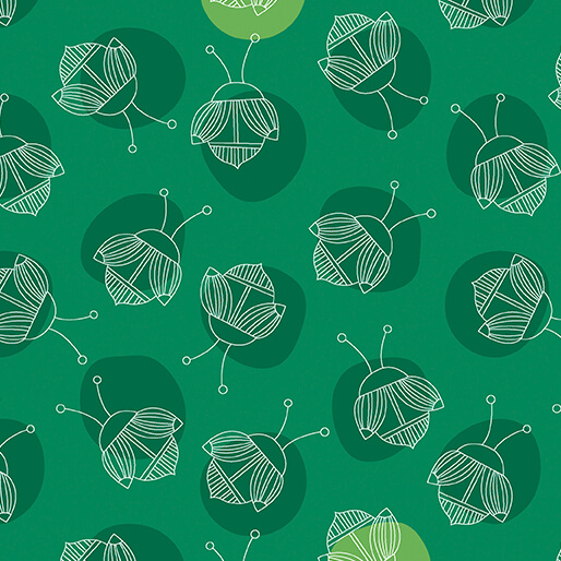 Lucky Bugs By Contempo Studio For Benartex - Forest