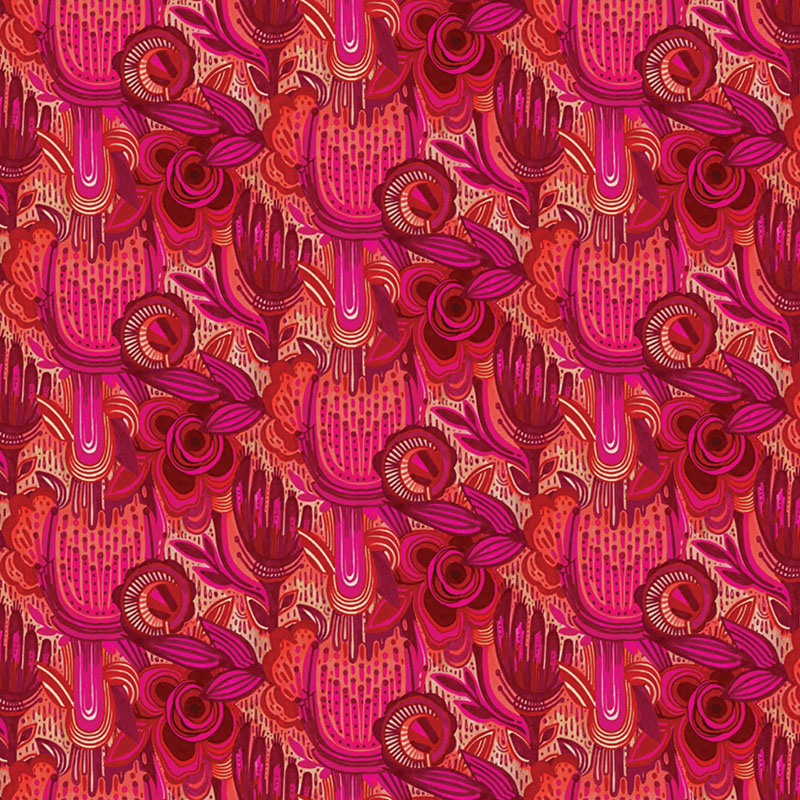 Gentle Warriors By Danielle Duer For Benartex - Digitally Printed - Pink