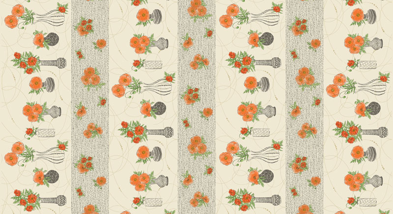 Modern Vintage - Treasured By Rachel Rossi Designs For Benartex - Digitally Printed - Natural