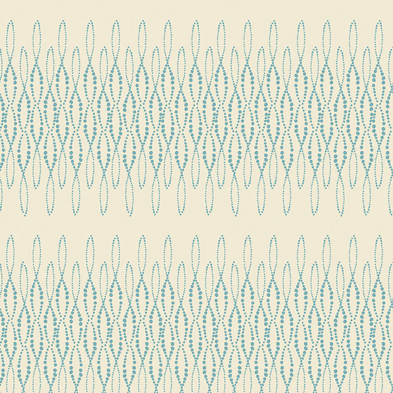 Modern Vintage - Treasured By Rachel Rossi Designs For Benartex - Digitally Printed - Aqua/Natural