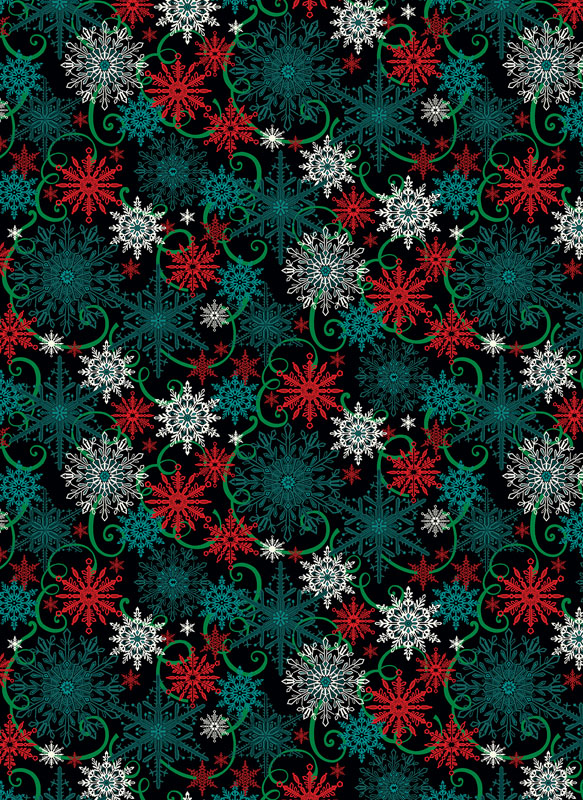 Holiday Frolic By David Galchutt For Benartex - Teal/Multi