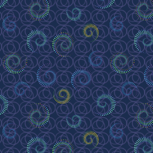 Celestial Skies By Skyline Studio For Benartex - Digitally Printed/Pearl - Twilight