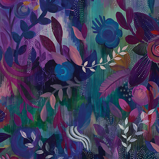 Affinity By Danielle Duer For Benartex - Digitally Printed - Plum