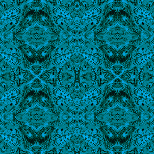 Affinity By Danielle Duer For Benartex - Digitally Printed - Dark Teal