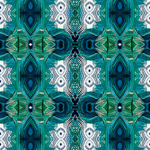 Affinity By Danielle Duer For Benartex - Digitally Printed - Teal