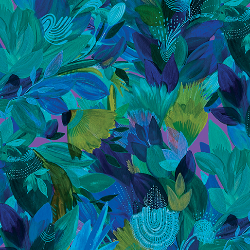 Affinity By Danielle Duer For Benartex - Digitally Printed - Turquoise