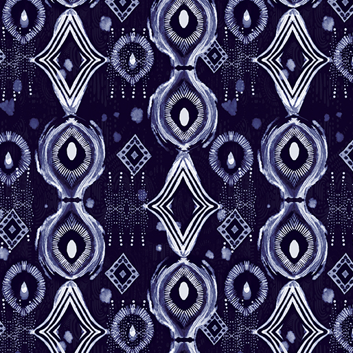 Affinity By Danielle Duer For Benartex - Digitally Printed - Indigo