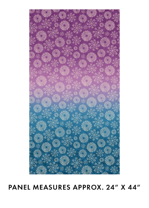 Wishflower By Rachel Rossi Designs For Benartex - Digitally Printed - Purple/Blue