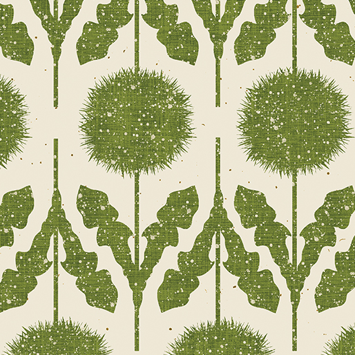Wishflower By Rachel Rossi Designs For Benartex - Digitally Printed - Moss