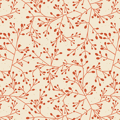 Wishflower By Rachel Rossi Designs For Benartex - Digitally Printed - Orange