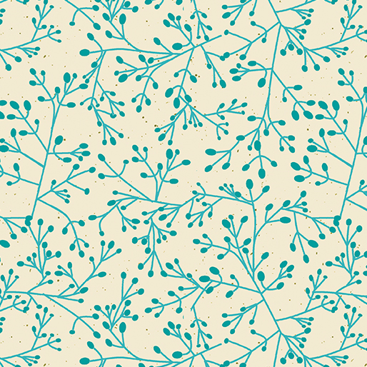 Wishflower By Rachel Rossi Designs For Benartex - Digitally Printed - Teal
