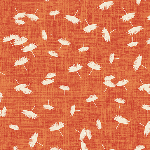 Wishflower By Rachel Rossi Designs For Benartex - Digitally Printed - Orange