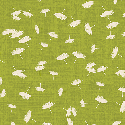 Wishflower By Rachel Rossi Designs For Benartex - Digitally Printed - Lime