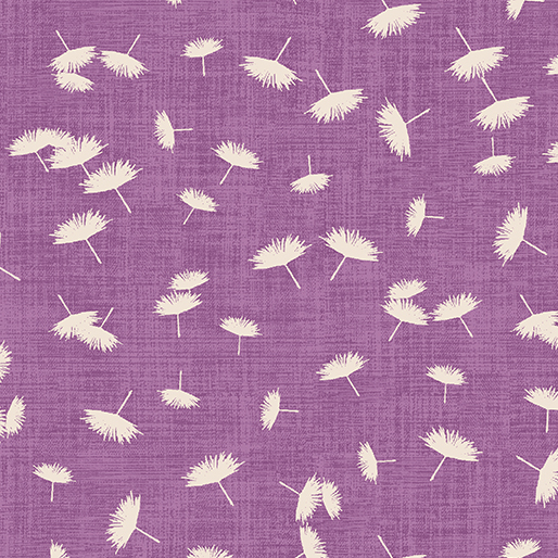 Wishflower By Rachel Rossi Designs For Benartex - Digitally Printed - Purple