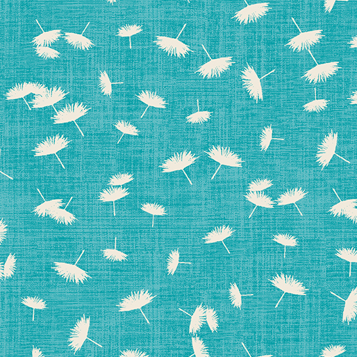 Wishflower By Rachel Rossi Designs For Benartex - Digitally Printed - Teal
