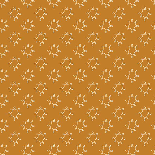 Wishflower By Rachel Rossi Designs For Benartex - Digitally Printed - Dark Gold
